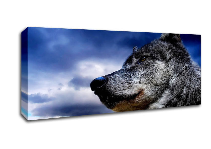 Picture of Wolf Clouds Panoramic Canvas Wall Art