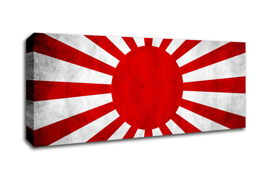 Picture of Japanese War Flag Panoramic Canvas Wall Art