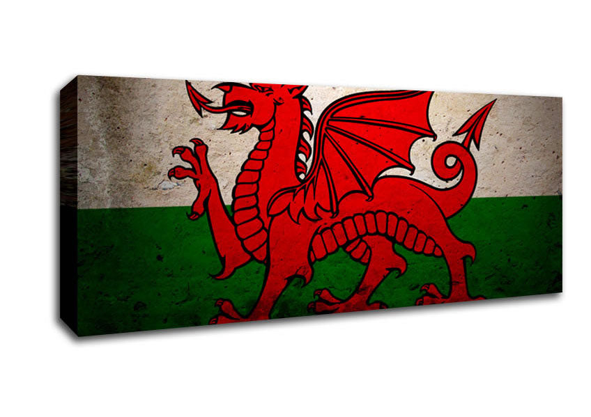 Picture of Dragon Of Wales Panoramic Canvas Wall Art