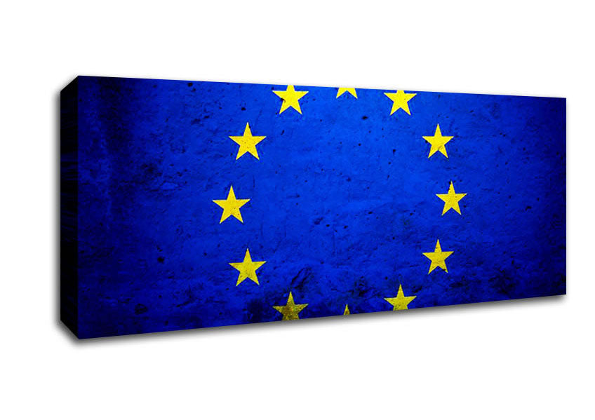 Picture of Eu Flag Panoramic Canvas Wall Art