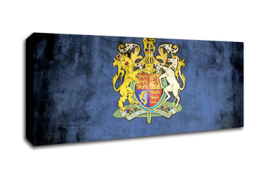 Picture of England Coat Of Arms Panoramic Canvas Wall Art
