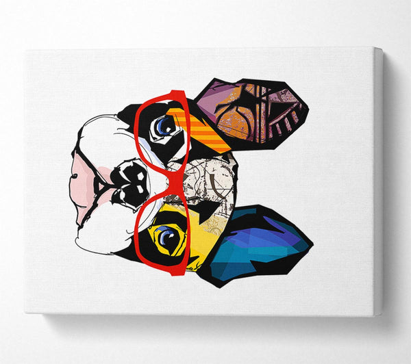  A Canvas Print of Popart French Bulldog Pooch Canvas Wall Art