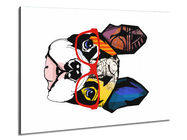 Popart French Bulldog Pooch Metal Print