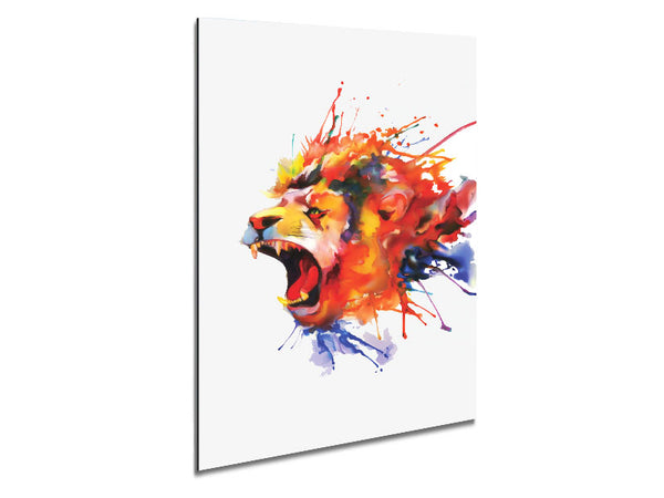 Roaring Lion Metal Print