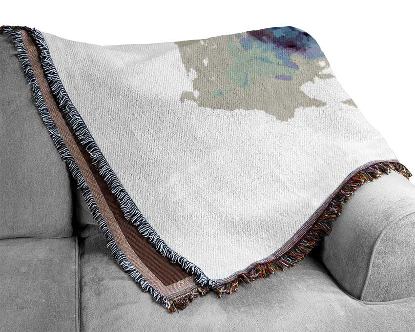 Stunning Wolf Woven Blanket