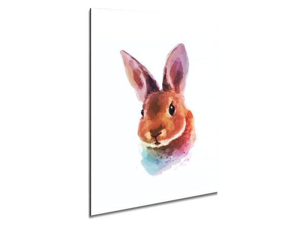 Rabbit Portrait Metal Print