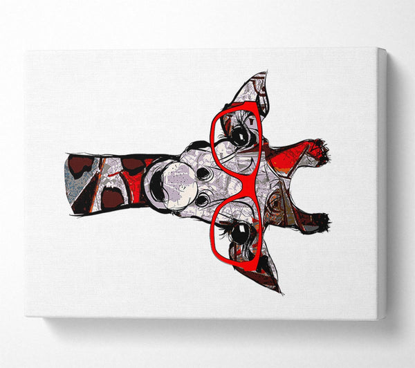  A Canvas Print of Funky Giraffe 2 Canvas Art