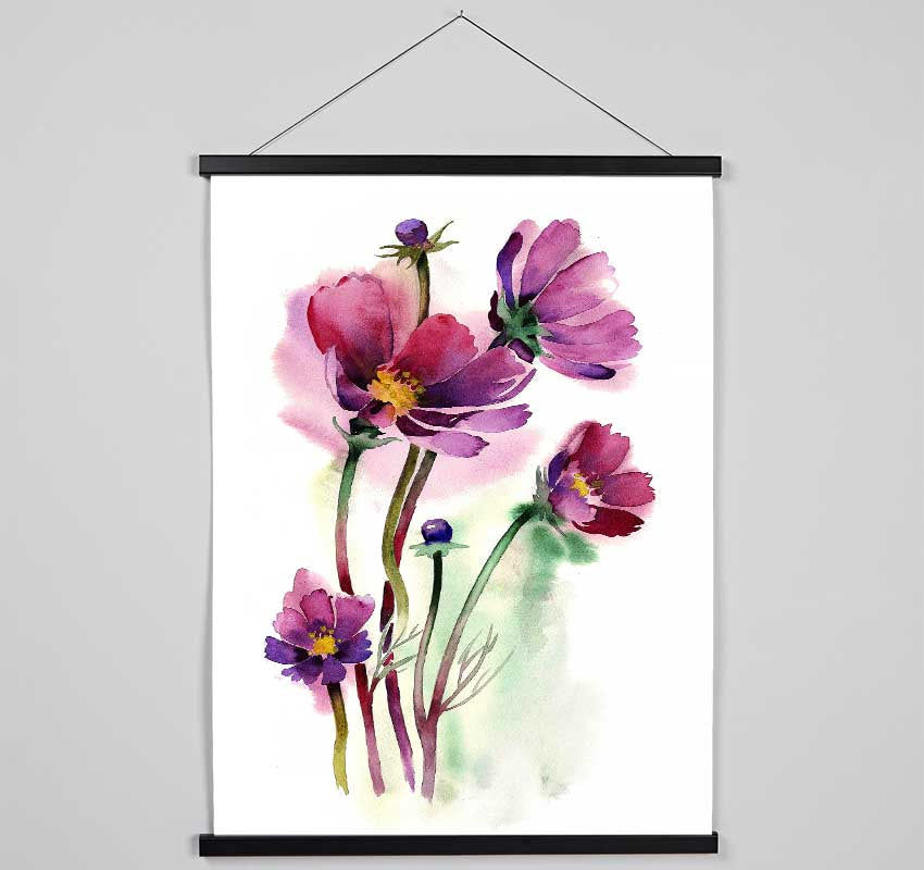 Wild Flower Beauty Hanging Poster - Wallart-Direct UK