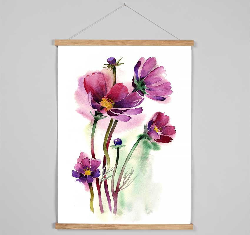 Wild Flower Beauty Hanging Poster - Wallart-Direct UK