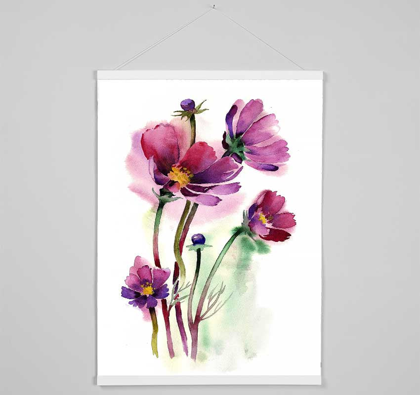 Wild Flower Beauty Hanging Poster - Wallart-Direct UK