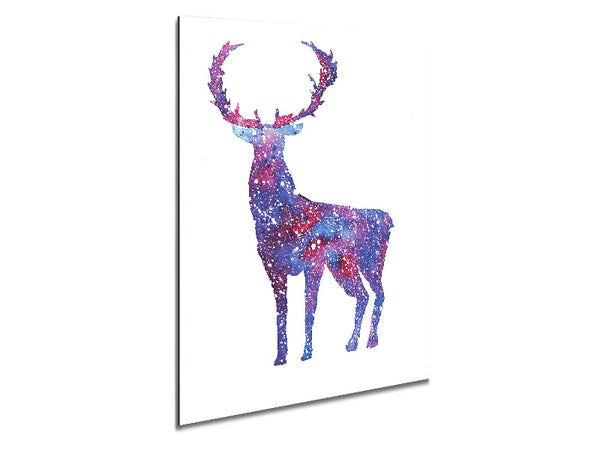 Stag Sparkle Metal Print