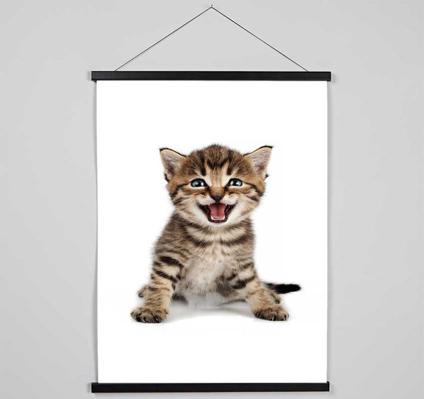 Cat Laugh Hanging Poster - Wallart-Direct UK
