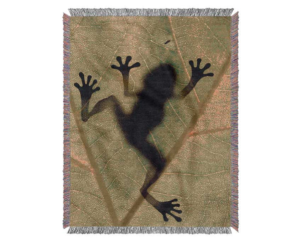 Frog Shadow Woven Blanket