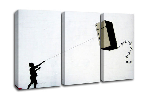 Picture of Fridge Kite 3 Panel Canvas Wall Art