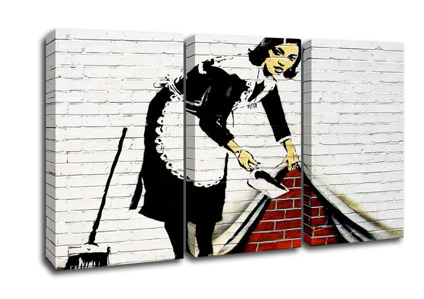 Picture of Sweep It Under The Carpet 3 Panel Canvas Wall Art