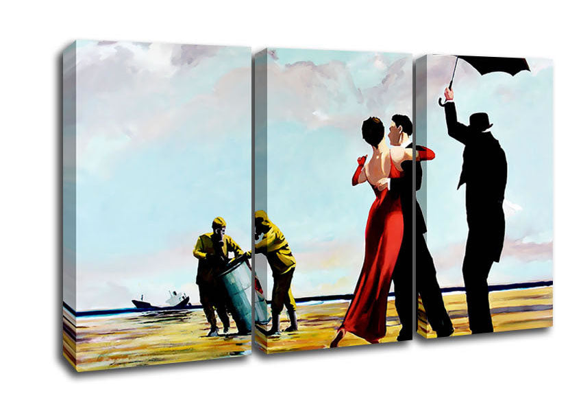 Picture of Toxic Waste Dance 3 Panel Canvas Wall Art