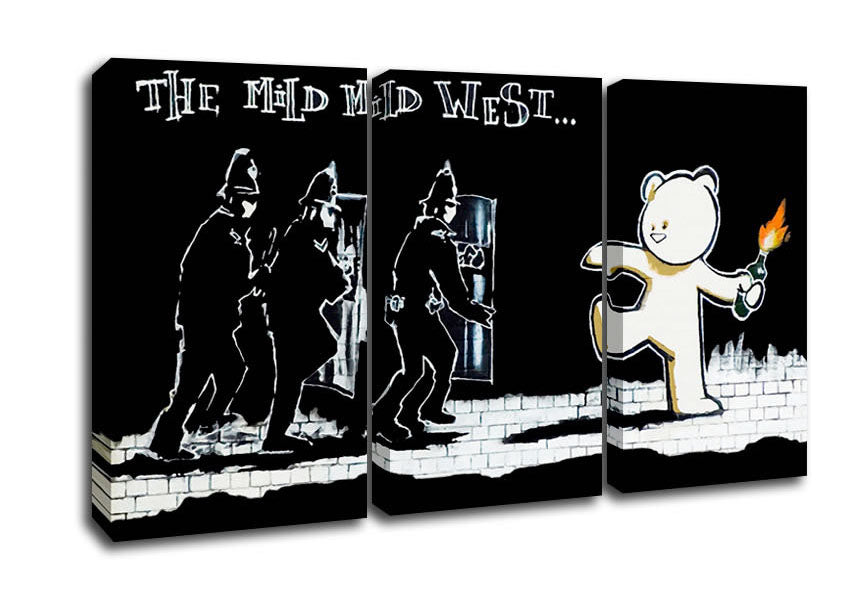 Picture of The Mild Mild West 3 Panel Canvas Wall Art