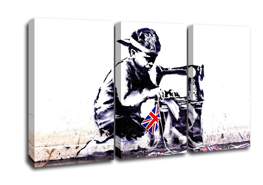 Picture of British Empire 3 Panel Canvas Wall Art