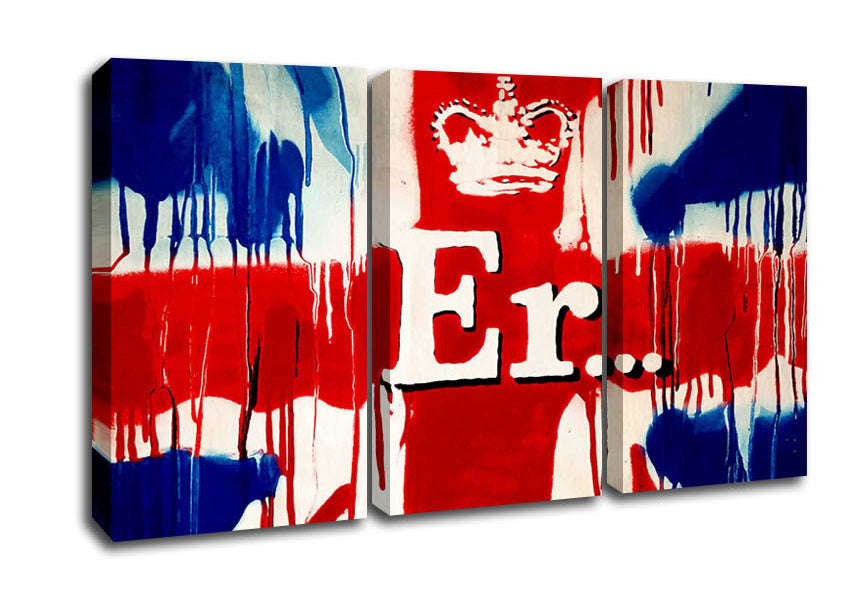 Picture of Er Flag 3 Panel Canvas Wall Art