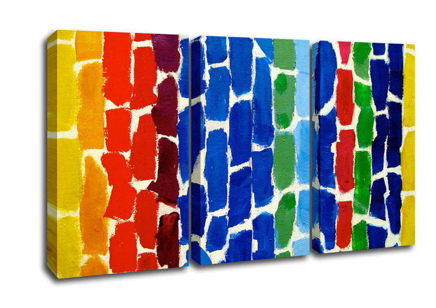 Picture of Rainbow 3 Panel Canvas Wall Art