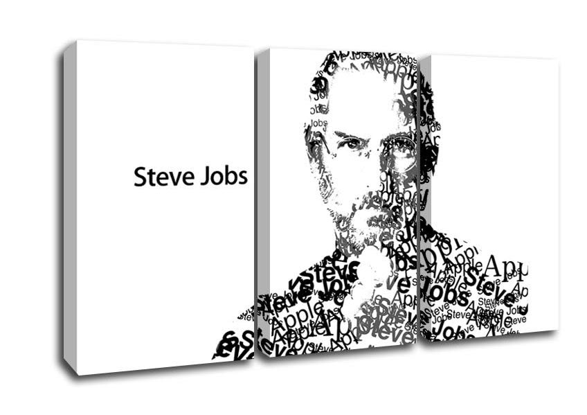 Picture of Apple Steve Jobs 3 Panel Canvas Wall Art