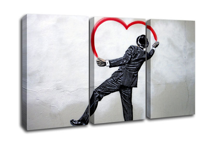 Picture of Business Love 3 Panel Canvas Wall Art