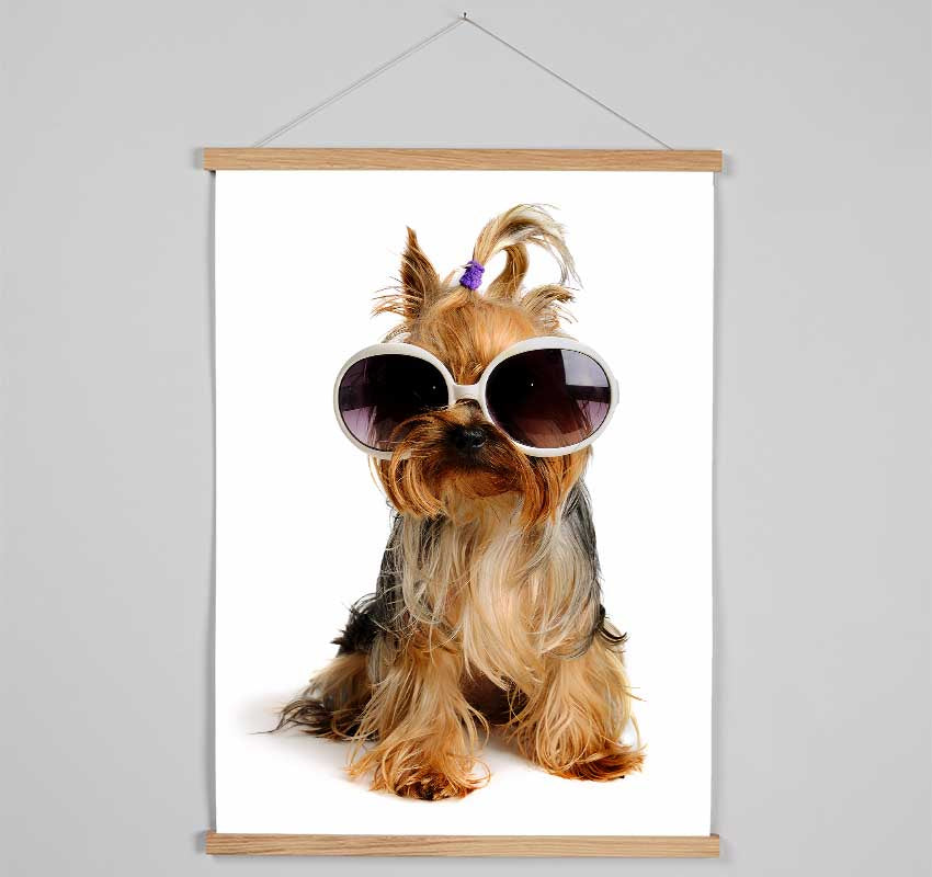 Yorkshire Terrier Dog Glamour Hanging Poster - Wallart-Direct UK