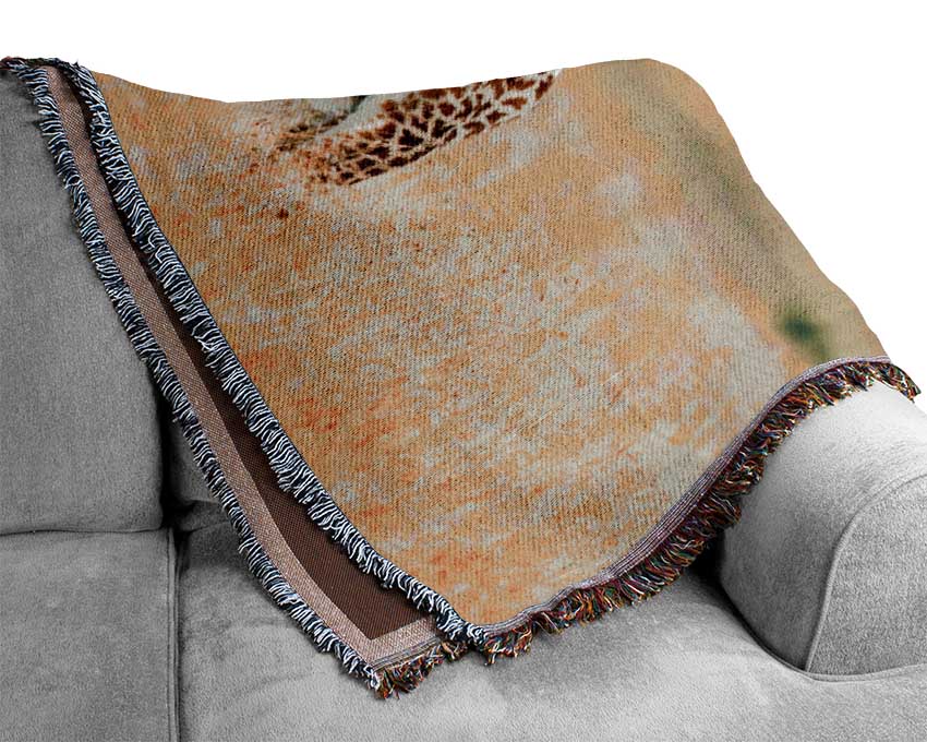 Baby Giraffe Love Woven Blanket