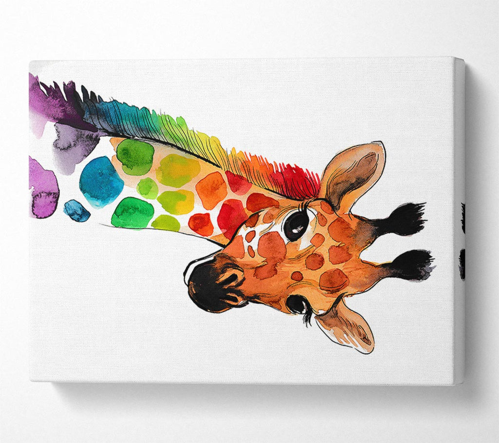 Picture of Rainbow Giraffe Canvas Print Wall Art