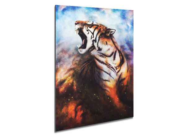 Roaring Tiger Metal Print