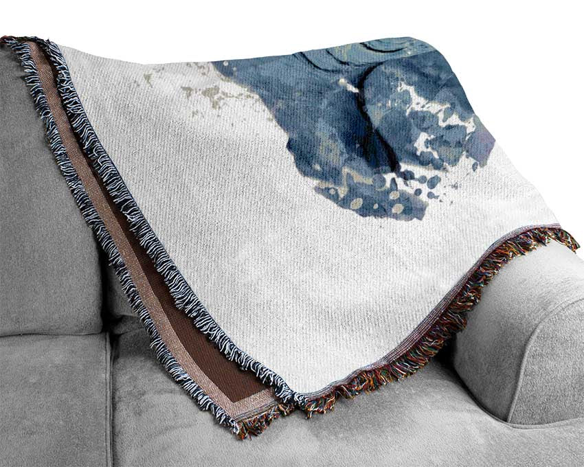 Elephant Grey Woven Blanket