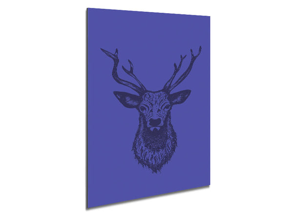 Stag Head 1 Metal Print
