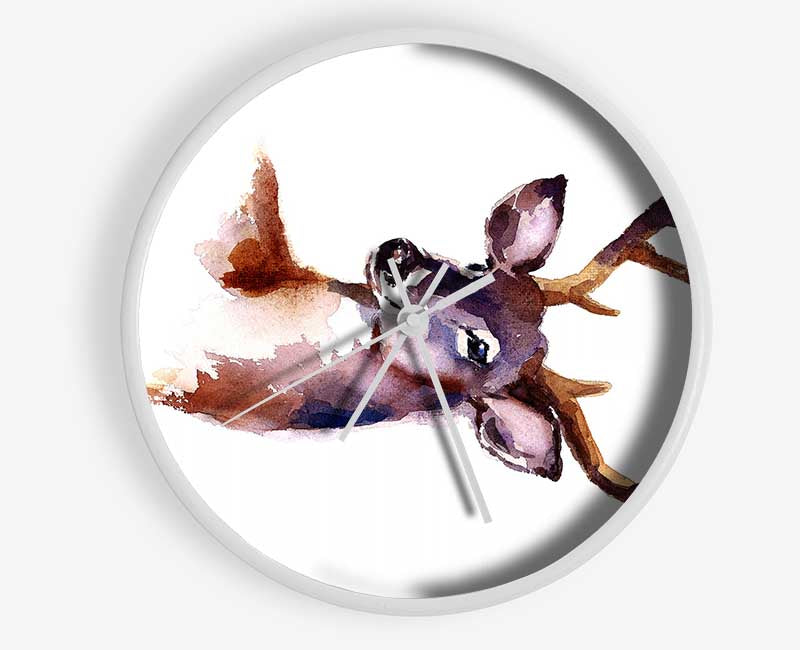 Female Deer Clock - Wallart-Direct UK
