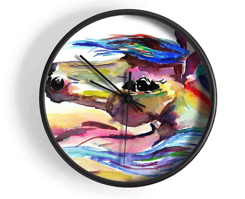 Unicorn Horse Clock - Wallart-Direct UK