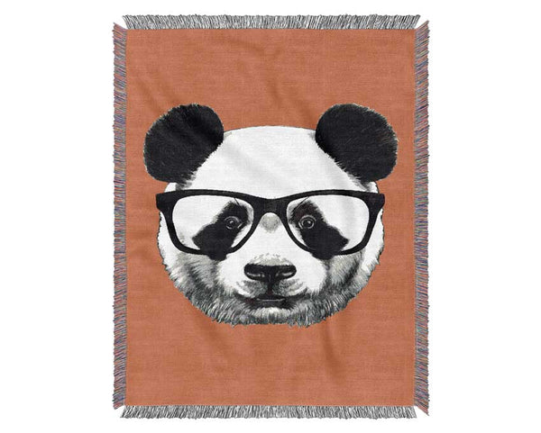 Funky Panda Woven Blanket