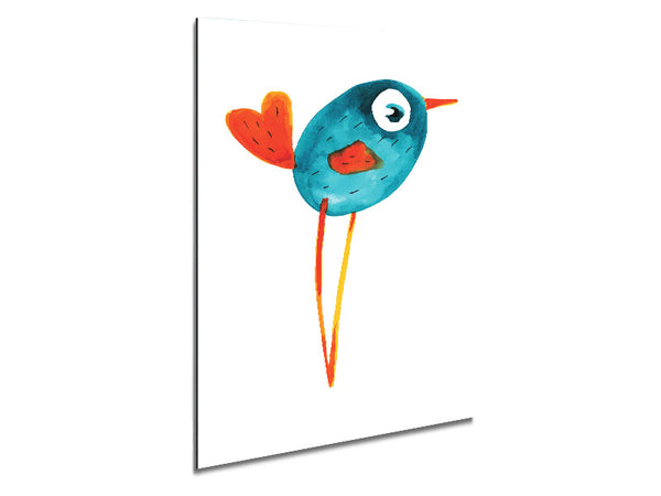 Heart Tailed Bird Metal Print
