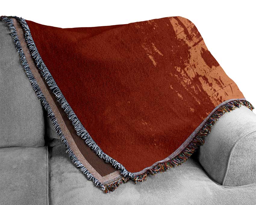 Spanish Bull Flag Woven Blanket