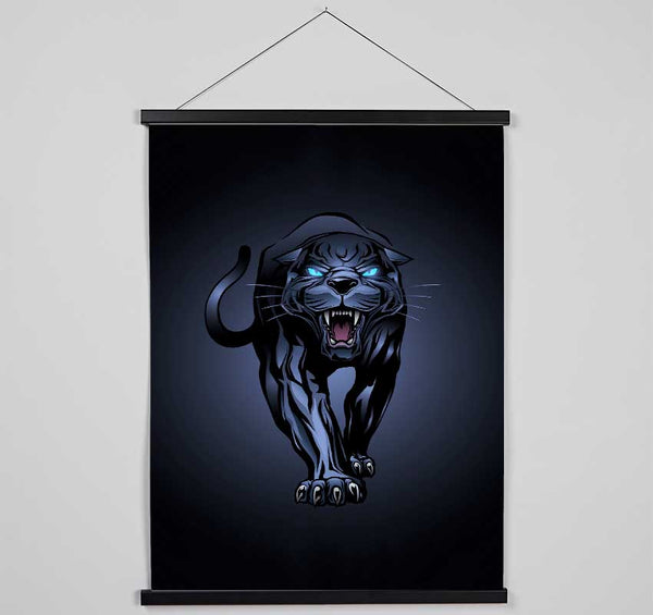 Fierce Panther Roar Hanging Poster - Wallart-Direct UK