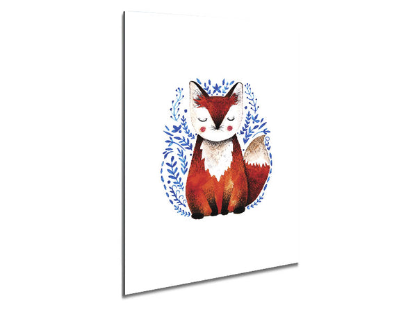 Sleeping Fox Metal Print