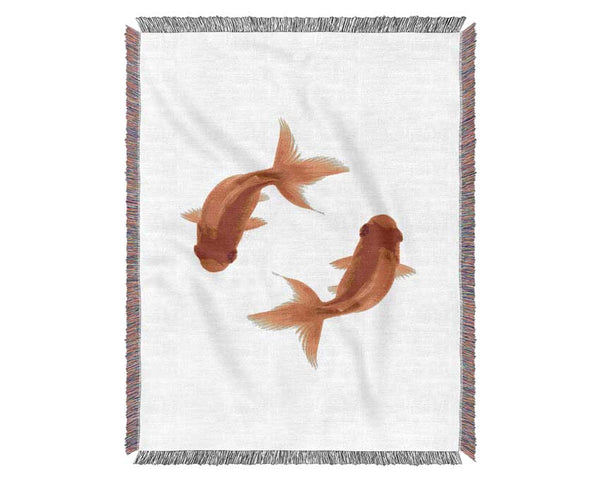 Goldfish Reflections Woven Blanket