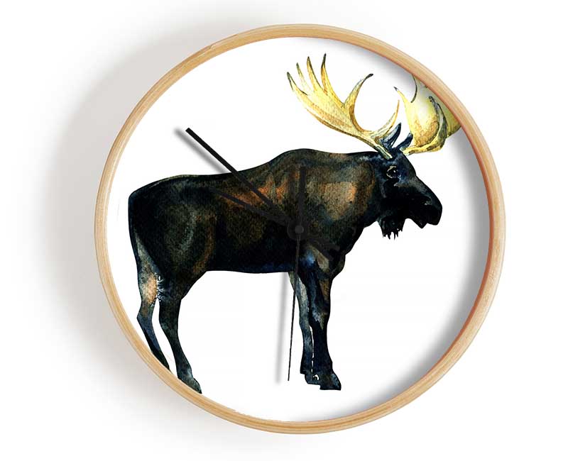 Moose Clock - Wallart-Direct UK