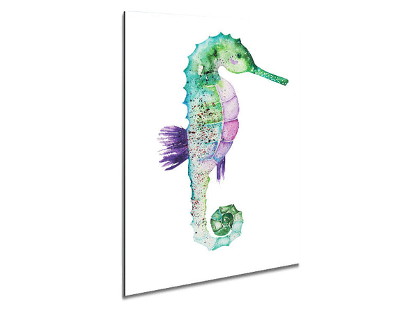 Spotted Seahorse Metal Print