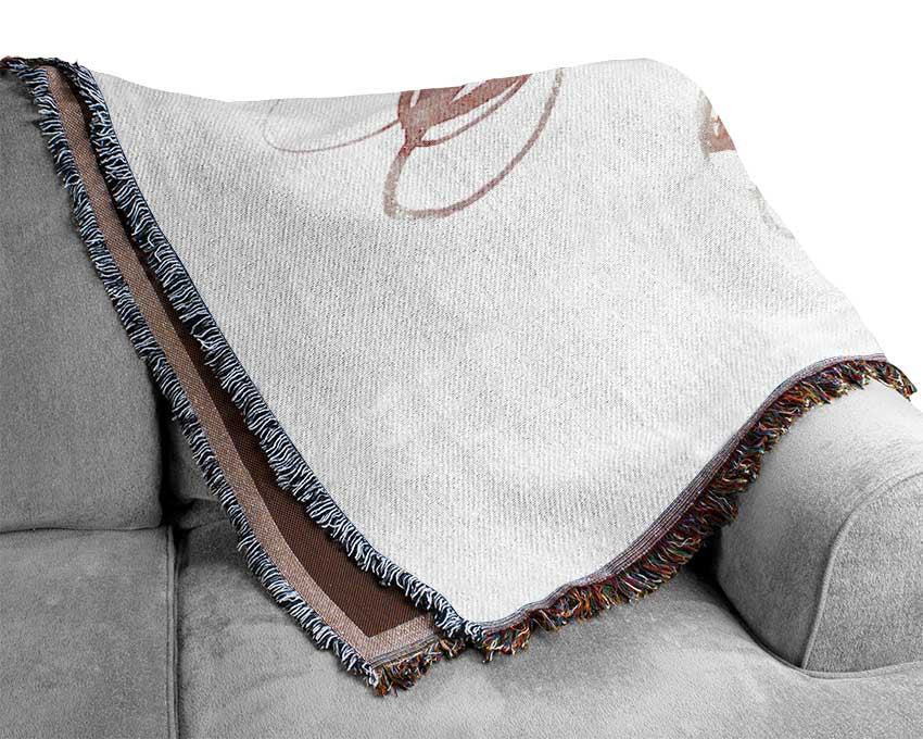 Poppy Stems Woven Blanket