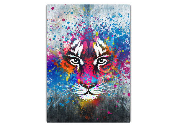 Regenbogen-Tigergesicht