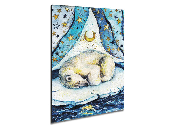 Polar Bear Dream Metal Print