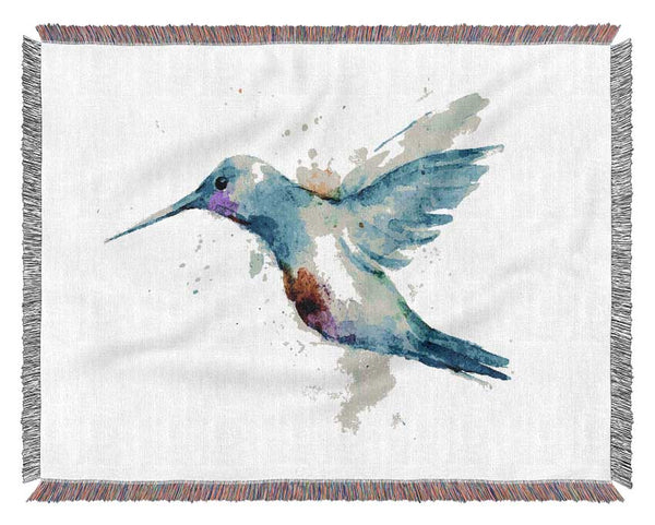 Hummingbird Splash Woven Blanket