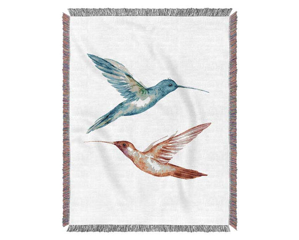 Hummingbird Duo Woven Blanket
