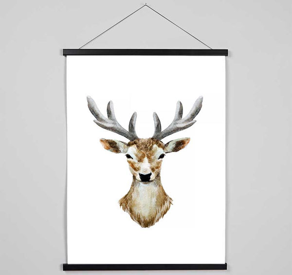 Female Deer Head Hanging Poster - Wallart-Direct UK