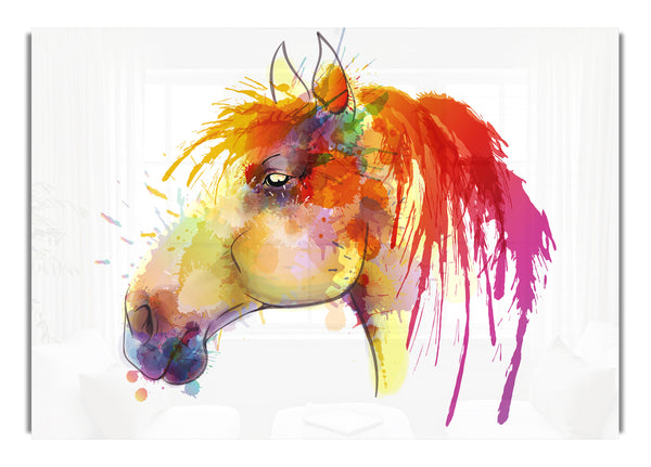 Beautiful Rainbow Horse