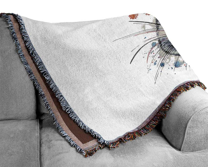 Pink Rabbit Ears Woven Blanket